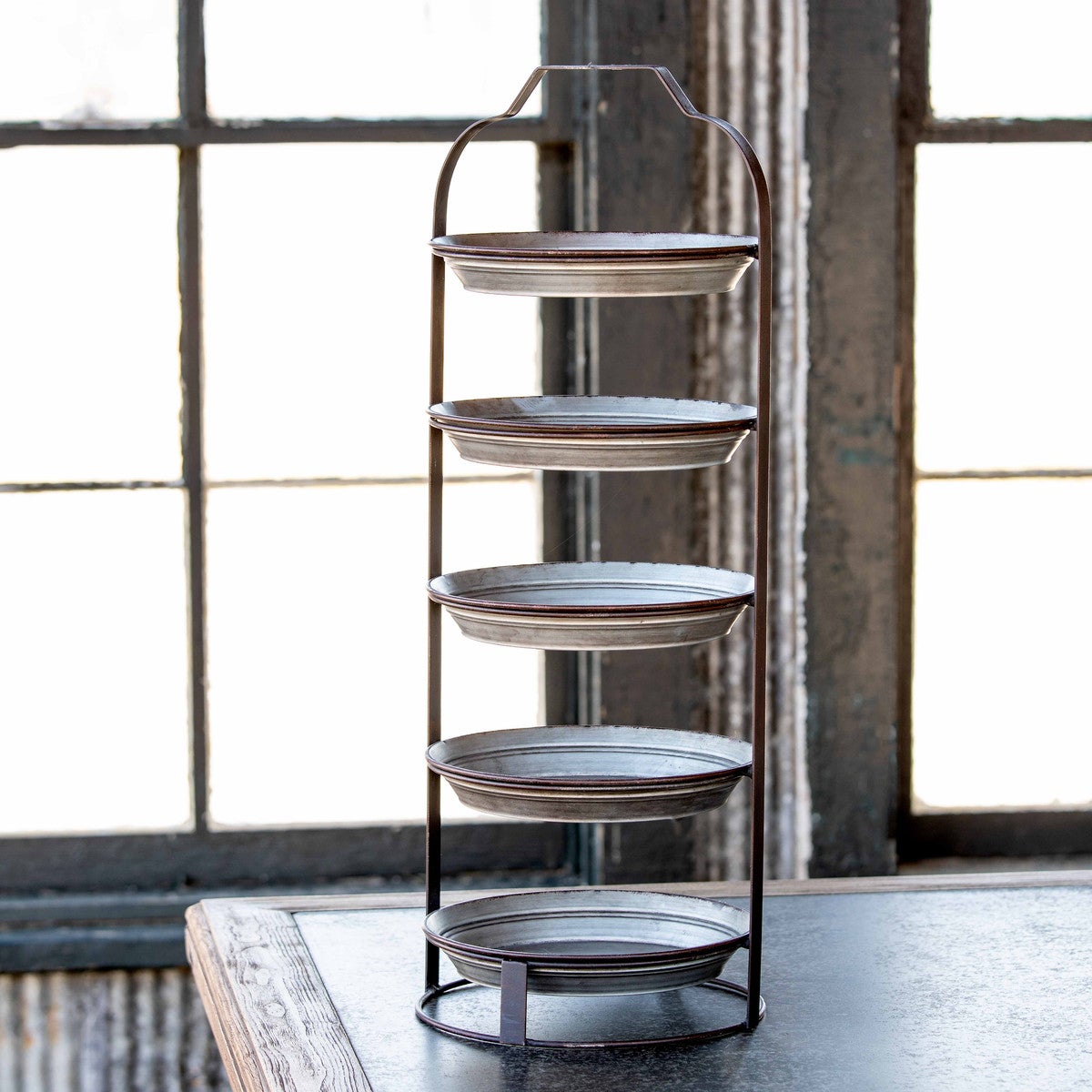 5 tier pie pan display rack | Pittman's Country Market