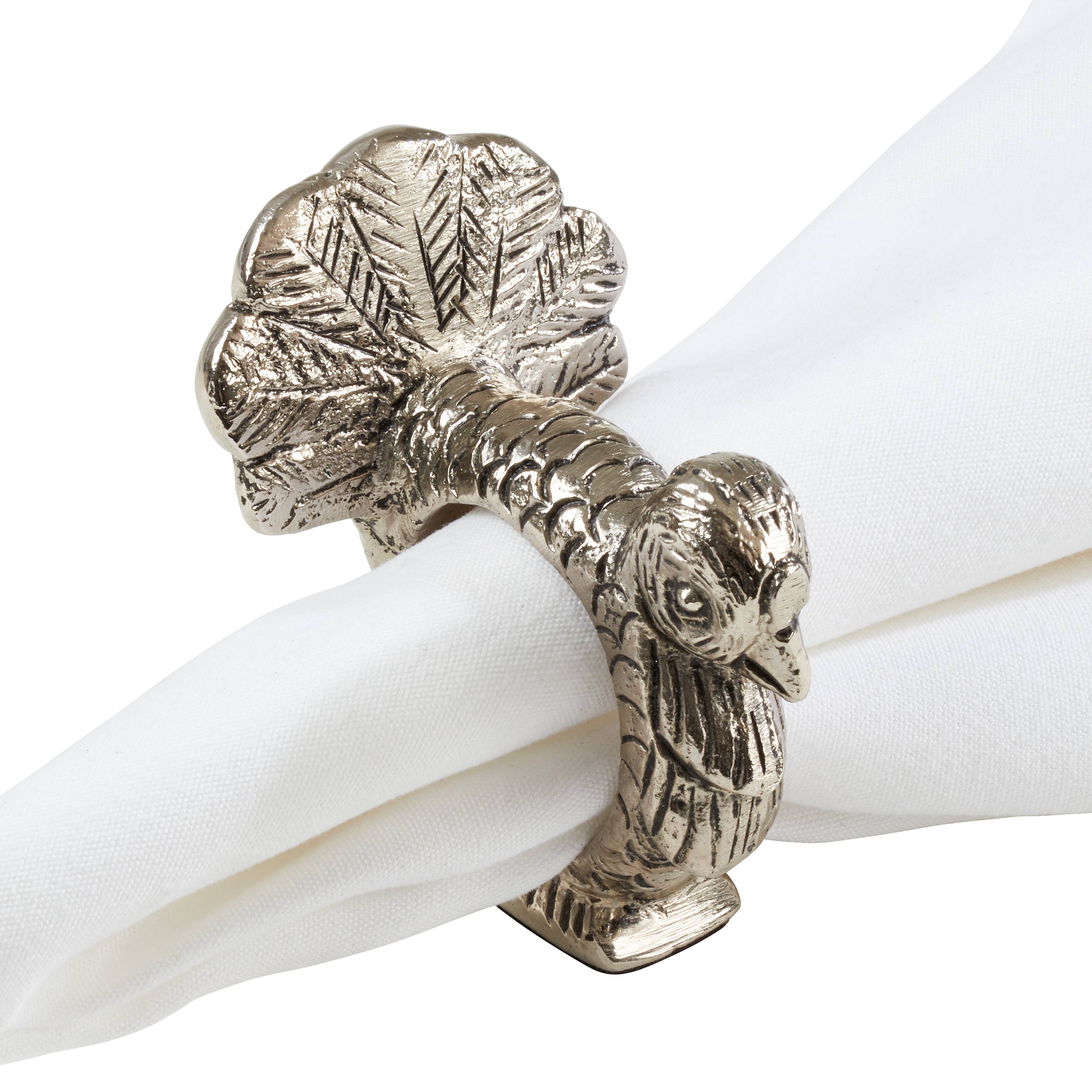 Saro Lifestyle Turkey Napkin Ring - Thumbnail 2